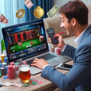 online casino game with a calculated budget